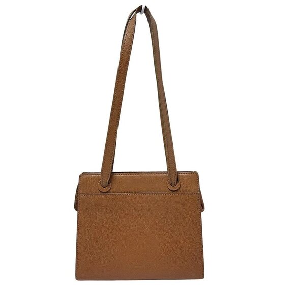 Auth CHANEL - Brown Calfskin Shoulder Bag - Picture 1 of 9